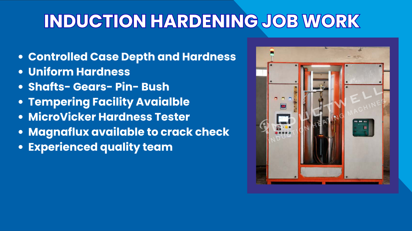 Professional induction hardening job work for industrial gears and shafts in Faridabad.