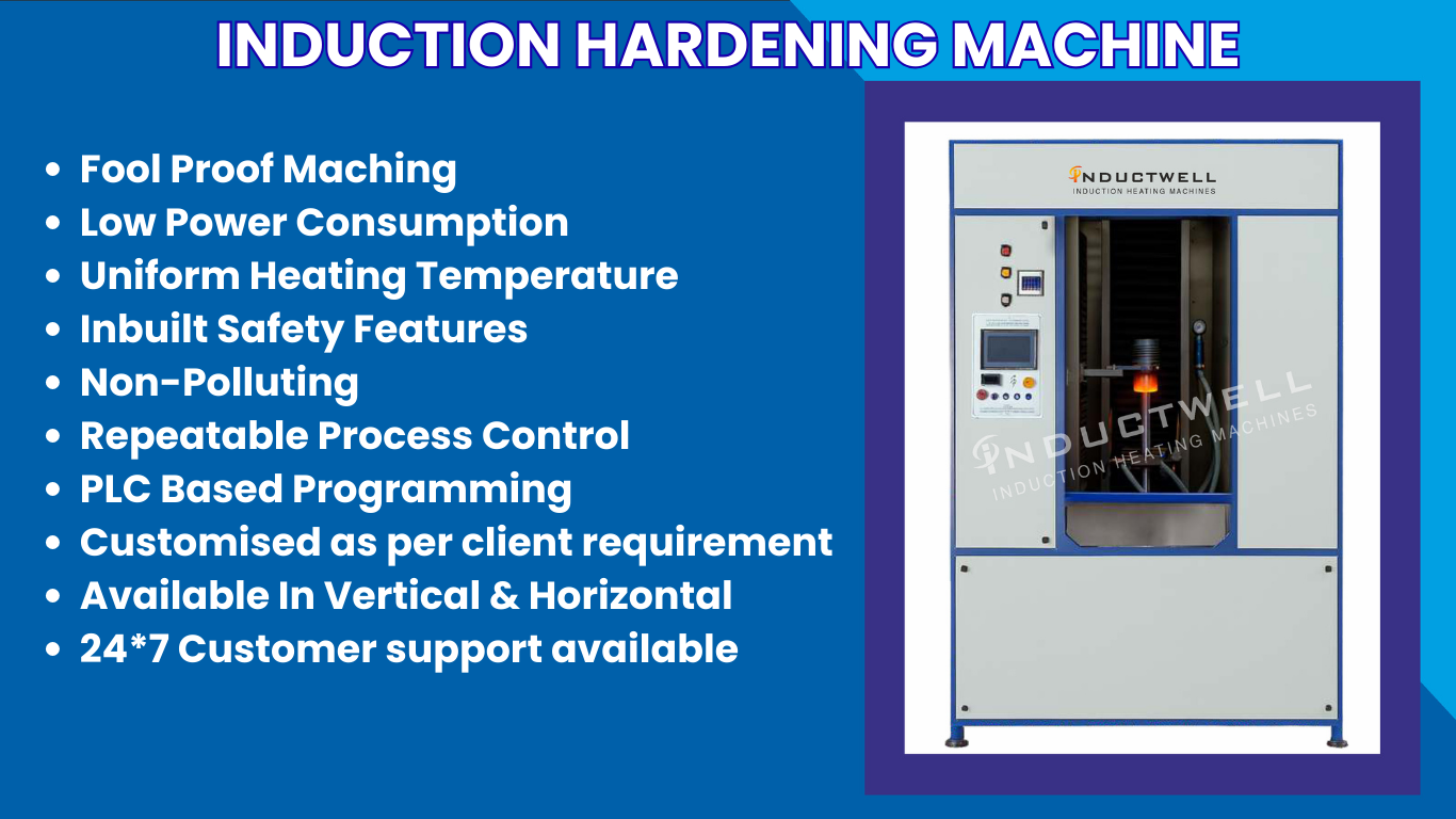 PLC-controlled Vertical Induction Hardening Machine Manufacturer India